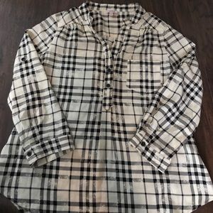 Dressy flannel top